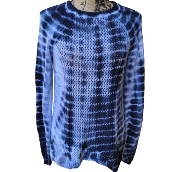 Intrigue Open Knit Tie Dye Sweater Size S - Picture 1 of 9